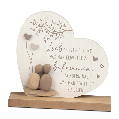 Deko herz stehend 20cm - deko-herz,