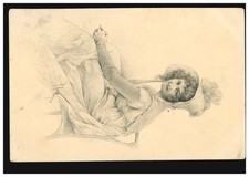 Künstler-AK Wichera: Frau im