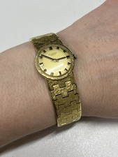 Vintage Eldor Genève Damen Armbanduhr – Handaufzug – läuft – mit Glasriss