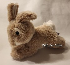 KUSCHELWUSCHEL Kaninchen Hase ca. 21 cm liegend braun weiß Stofftier Stoffhase *