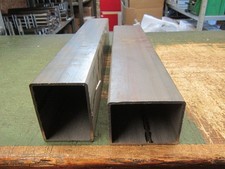 2 Edel-Stahl RE-Rohr 80 x 60 x 3mm 1.4301 L 400 + 300mm NeuR