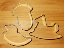 Ausstecher Schaukelpferd Vogel / Ente Pilz Tiefe Metall Lebkuchen Ausstechformen