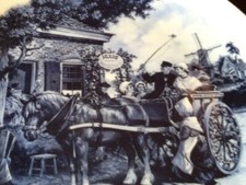 Porzellan Wandteller Made in