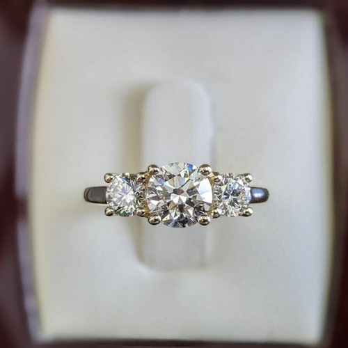 Gelbgold diamant damen - 18, k