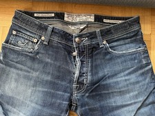Jacob Cohen Herren Jeans Blau Mediumblue Scott Cropped Gr. 34