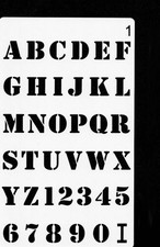 Schablone Stencil Buchstaben