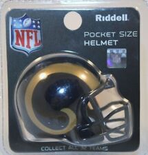 ST LOUIS RAMS GOLD & SCHWARZ NFL RIDDELL REVOLUTION TASCHENHELM JETZT L.A. RAMS