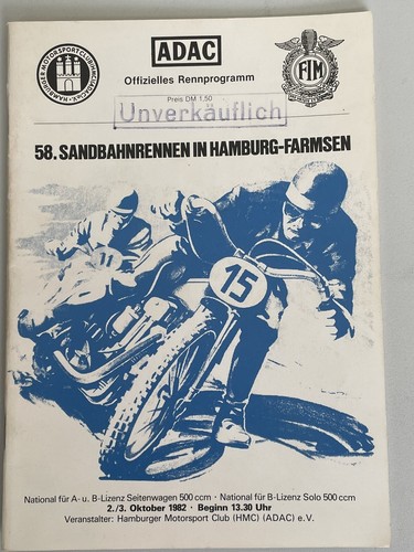 Programmheft sandbahnrennen - programmheft,