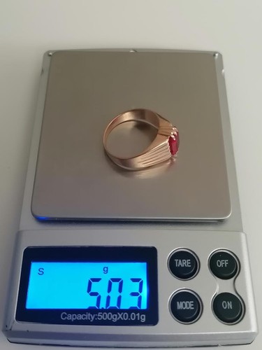 Gold 583 rotgold ring mit - gold,