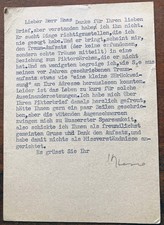 Hermann Hesse. Postkarte an R