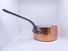 Kupfer-Kochgeschirr Kasserolle 18 cm Made in France Eisenstiel innen Nickel