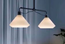 IKEA Deckenlampe Älväng 2 Lampenschirmen aus Glas. Industrieoptik orginal OVP