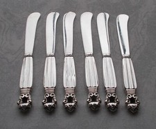 *RAR* Seltenes Buttermesser König / Konge Acorn Georg Jensen in 925er Silber 1/5