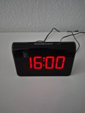 TFA Dostmann Funk Wecker Schwarz Alarmzeiten 1  Großes Display - top