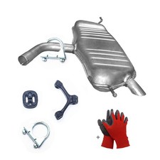 Endschalldämpfer + Anbausatz