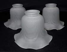 Lampenschirm 3er Set Tulpen Stil Glas Lampen Schirm E 786