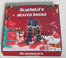 ikuchelife Beheizbare Socken, 2 X 7500mAh/5V Akku Max. 16,5H Fußwärmer Elektrisc