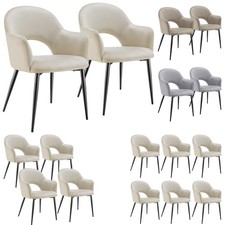 Esszimmerstuhl Gepolstert Armlehnstuhl Wohnzimmerstuhl Stuhl Webstoff 120kg