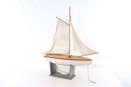 Altes segelboot 74cm holz - segelboot,