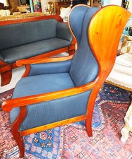 Biedermeier Thron Ohren Sessel