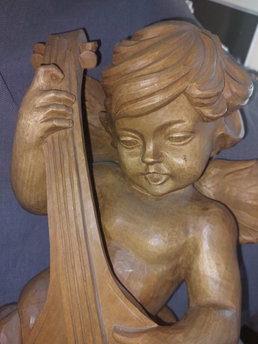 Putto lautenspieler barock - putto,