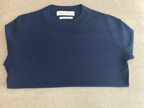 Blauer pullover mit rundhals - blauer,