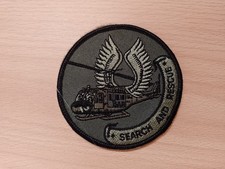  Aufnäher Patch Rettungshubschrauber Bundeswehr SAR tarn klein, 80mm, mit Klett