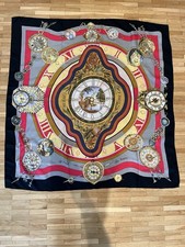 Hermès Silk Scarf La Ronde des Heures – Design by Annie Faivre – 90x90 cm
