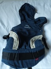 Manduka Babytrage blau Hanf