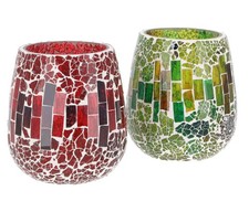 2  handgearbeitete Glas Mosaik