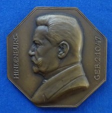 Paul v. Hindenburg- Oktonale Bronzemedaille 1926 (M+W) - Räumung der Kölner Zone