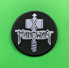 M/ROCKBAND BÜGELN ODER AUFNÄHEN QUALITÄT BESTICKT PATCH UK VERKÄUFER/MANOWAR