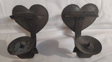 Kerzenhalter, Wandkerzenhalter, Herzen, Schmiedeeisen