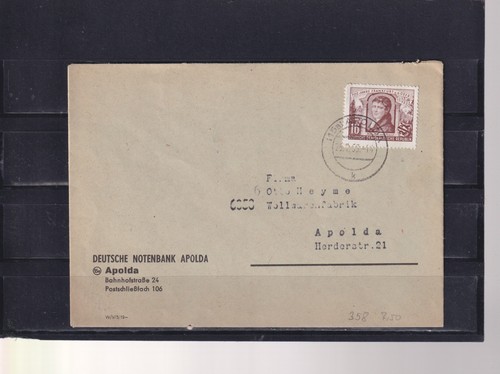 Ddr 358 auf brief - nr.358,
