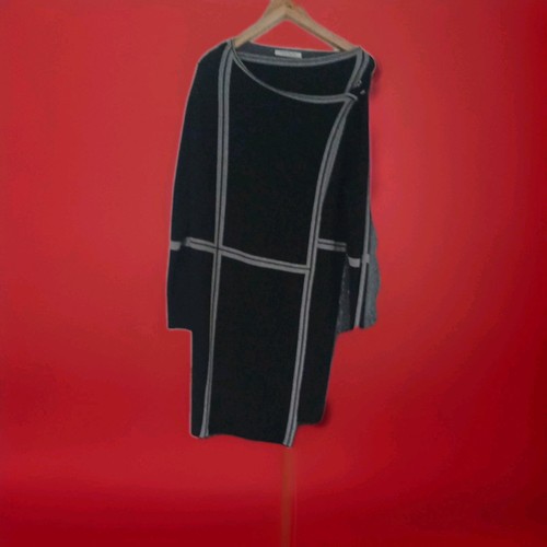 Modischer strickmantel schwarz - modischer,