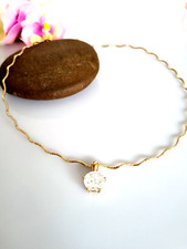 Traumhafter Anhänger Gold 585, klarer Diamonique Stein, Collier Gold 585