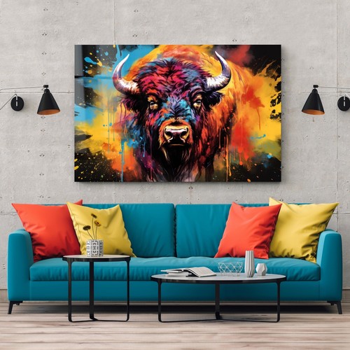 Bison popart splash ink - bison,