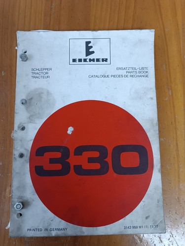 Eicher 330 ersatzteilliste - eicher,
