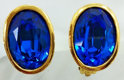Boucles oreilles vintage ysl - boucles, d'oreilles