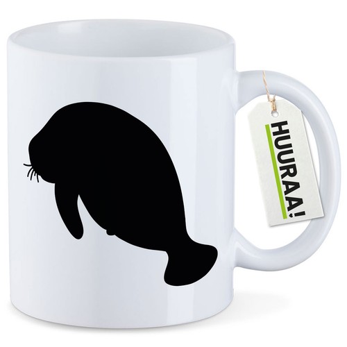 Kaffeetasse seekuh silhouette - kaffeetasse,