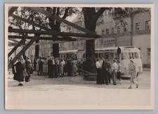 Bus Station in GDR - Old Photo