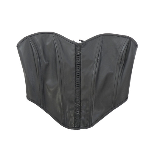 Schwarzes korsett top bustier - top,