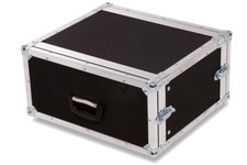Lightwhight PVC 19" RACK 4HE (4U) 35cm 2 Deckel MADE IN GERMANY FLIGHTCASE CASE