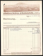 Rechnung Kempten 1930
