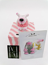 Adam und Ziege Spardose Gesine Goldich. 13,5 cm. Unbenutzt in Originalverpackung