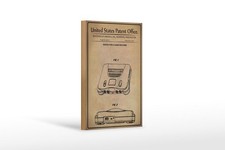 Holzschild Patent 12x18 cm