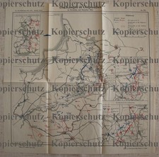 250c❚ alte Militärkarte Polen Russland Gumbinnen Goldap Pillkallen Lyck Suwalki