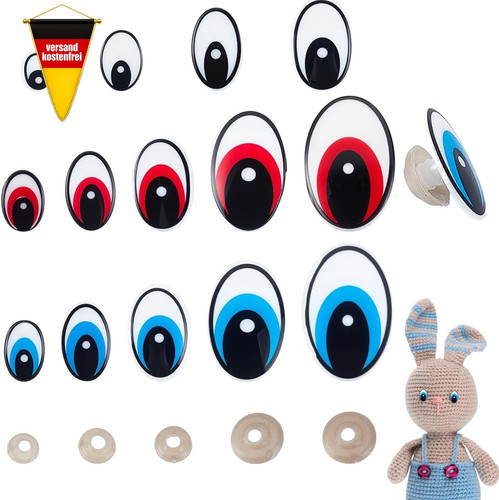 Ovale sicherheitsaugen set - ovale,