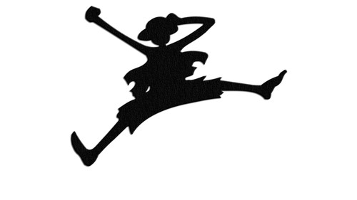 One piece ruffy aufkleber 9cm - one,