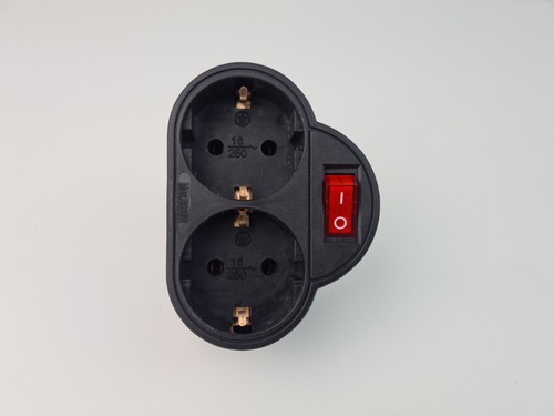 Doppelstecker mit schalter - mit,